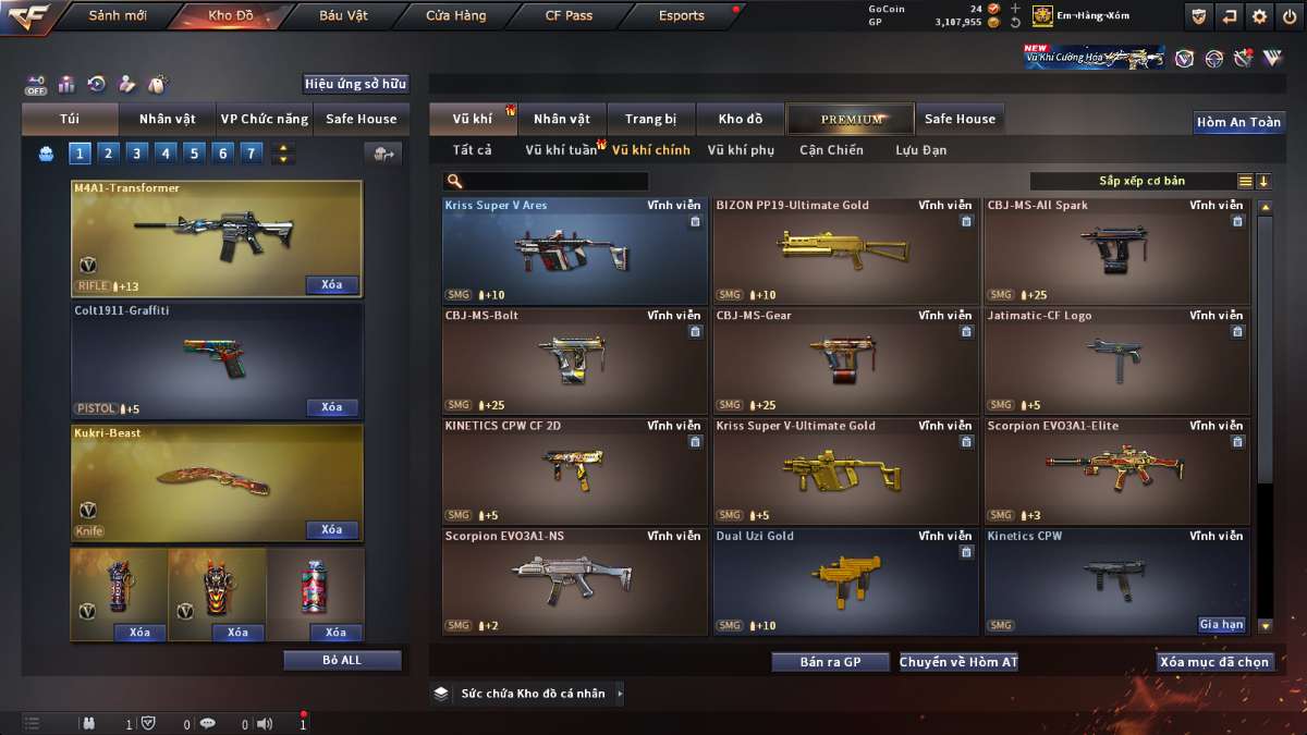 shop acc cf uy tin gia re